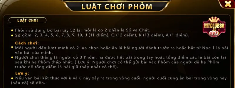 Chia sẻ cách chơi phỏm cực dễ cho người những người mới