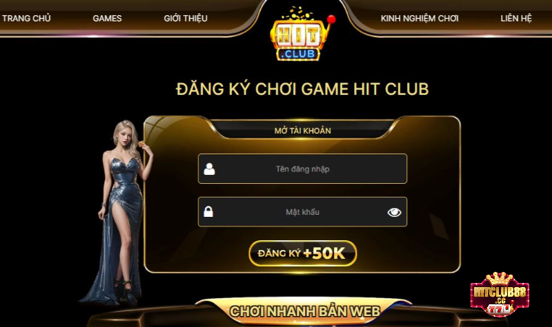 Bước 1 trong hướng dẫn đặt cược là đăng ký Hit Club