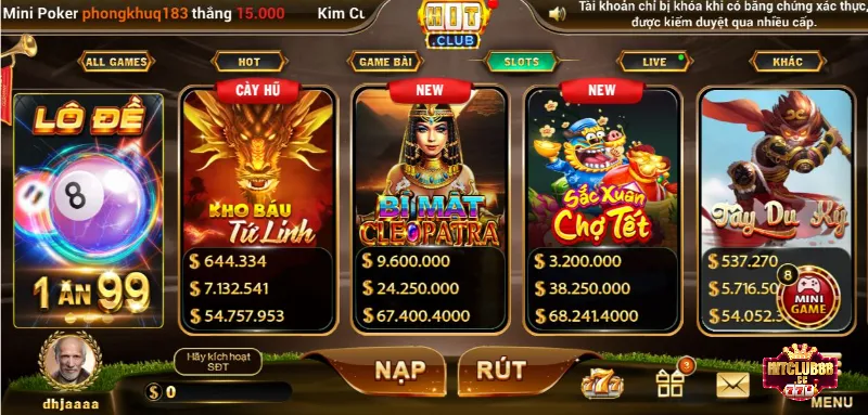 Giới thiệu nổ hũ Hit Club