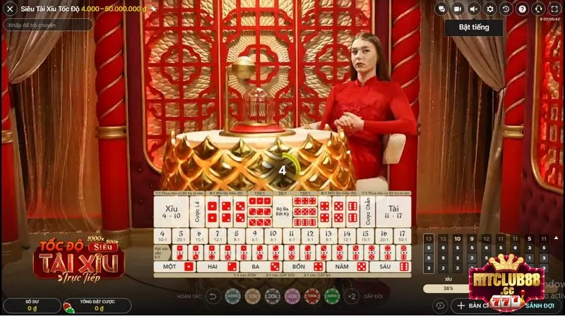 Chơi Sicbo tại live casino Hit Club để thắng thưởng lớn